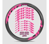 Zipp Firecrest 303 - Kit de calcomanías de carbono para rueda de bicicleta de carretera, colores vivos, resistente a los arañazos, corte de precisión, protección UV (rosa + estilo 9)