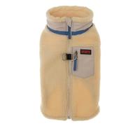 Zipper Design Fleece Warm Bulldog Pug Chihuahua Shiba Inu Jacket Windproof Cold Snow Pet Coat,A,Metro