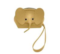 Zipper Elephant Wallet - PU Leather Coin Purse, Small Card Holder
