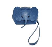 Zipper Elephant Wallet - PU Leather Coin Purse, Small Card Holder