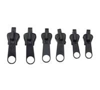 Zipper Head Repair - Heavy Duty Zip Fixer Set, 6pcs Detachable Slider Accessories| Universal Pull Replacement Kit For Clothes Bags Coats Backpacks Luggage Sewing Fast Solution