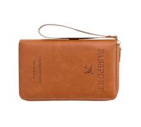 Zipper Passport Holder, Lightweight Travel Organizer Case, Compact Card and Money Wallet, 11.5x2x19cm, Ideal for Airport, Hiking, Festival, Work, Cruise, Commute Use Accessory Adapts Seamlessly