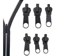 Zipper Pull Replacement - Zip Repairing Kit | Zip Slider Puller | 6pcs Sturdy Zips Fixer Heavy Duty Zipper Head Accessories | Destachable Zips Slider Repair Kit | Multifunctional Fix Zippers Puller