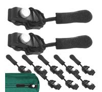 Zipper Slider - 10 piezas Universal Repair Pullers, Replacement Zip Heads, Quick Fix Kit | Sliders For Jacket Backpack Luggage Sleeping Bag Outdoor Travel Gear
