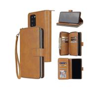 Zipper Wallet Bag Horizontal Flip PU Leather Case with Holder & 9 Card Slots & Wallet & Lanyard & Photo Frame for Samsung Galaxy Note20 Ultra