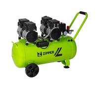 Zipper ZI-COM50SI Compresor de Aire Silencioso 50L 8 Bar 1500W 252 L/min 230V