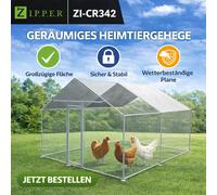 ZIPPER ZI-CR342 Recinto Exterior Freilauf Zipper Para Conejos Gallinas