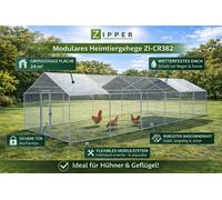 ZIPPER ZI-CR382 Reja Exterior Para Mascotas Corral Libre Para Conejos Gallinas