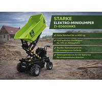 Zipper ZI-ED600HKS Minidumper 600Kg Carretilla Motor Transportadora Dumper Oruga
