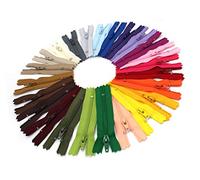 zipperstop al por mayor YKK® Surtido de Colores YKK # 3 bobina de falda y vestido cremalleras Mix de colores (seleccione su propia longitud y cantidad cremallera) 040128-999, 10 inches