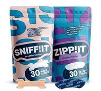 Zippit Economy Set de tiritas bucales y tiras nasales - 30 piezas de cinta bucal Zippit y 30 piezas de tiras nasales Sniffit - Promueve la respiración nasal