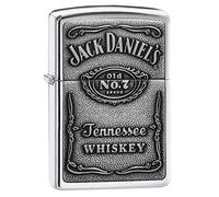 Zippo 1310011 Jack Daniel'S Label Chrome - Mechero con Relieve