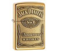 Zippo 1350003 Jack Daniel'S Label Brass - Mechero con Relieve
