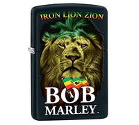 Zippo 16805 Bob Marley Black Matte Spring 2017 Mechero, Cromo, Plata, 5,8 x 3,8 x 2,0 cm