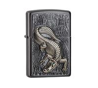 Zippo 18547 2006315-Gray Dusk-Spring 2019 - Mechero, diseño de cocodrilo, color cromo