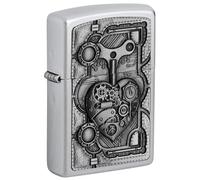Zippo 2.005.032 Mechero de Steam Punk con forma de corazón de la colección Spring 2016, funda de almohada de satén de acabado