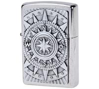 Zippo 2005350 Mechero de Gasolina, latón, Aspecto de Acero Inoxidable, 1 x 6 x 6 cm