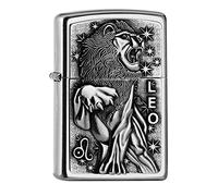 Zippo 2006497 PL 207 Leo Zodiac V19 Mechero de latón, diseño 5,83,81,2