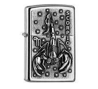 Zippo, 2006498,PL AA8207 ScorpioTierkr. V19 - Mechero de latón con Emblema (5,83,81,2)