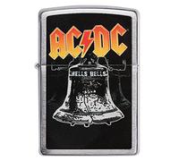 ZIPPO - AC/DC Design - Color Image - Brushed Chrome - Mechero de tormenta, Recargable, en Caja de Regalo