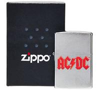 Zippo - AC/DC - Street Chrome - Mechero para tormentas, Recargable, en Caja de Regalo (60004725)
