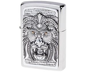 Zippo Art LION-200-Zippo Collection 2019-2005906-59,95 €, Plata, smal, 72