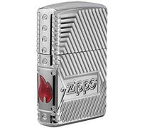 Zippo Encendedor de bolsillo Bolts Cromado Unisex Adulto Talla única