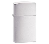 Zippo Brush Slim Mechero, Brushed Chrome, 3.5x1x5.5 cm