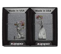 Zippo día de Muertos calaveras Regular - hierro piedra encendedor