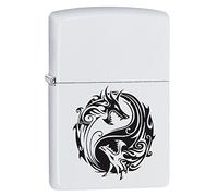 Zippo Dragon Ying Yang Mechero de Gasolina, latón, Aspecto de Acero Inoxidable, 1 x 6 x 6 cm