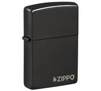 Zippo Ebony Logo - Mechero