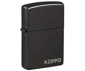 Zippo Ebony Logo - Mechero