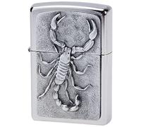 Zippo Emblem Scorpion Mechero, Metal, Street Chrome, 3.5x1x5.5 cm