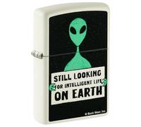 Zippo Windproof Lighter - Alien Glow-in-The-Dark - Refillable for Lifetime Use - Gift Box - Metal Construction - Made in USA, Glow-in-The-Dark - Buckwear Alien