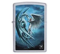 Zippo Encendedor a Prueba de Viento - Colección Anne Stokes - Acabado Satin Chrome, Color Image - Recargable - Reutilizable - Diseño a Prueba de Viento - Caja de Regalo - Hecho en EEUU