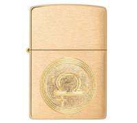 Zippo Lighter, Brass, One Size, Libra