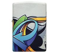 Zippo Arrow Dessign - 540° Color - 540° White Matte - Mechero de tormenta, Recargable, en Caja de Regalo, Multicolor - Graffiti