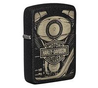 Zippo Harley-Davidson Engine 1941 Replica Negro Crackle Pocket Mechero, Black Crackle