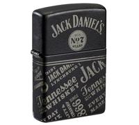 Zippo Encendedor a Prueba de Viento - Jack Daniels - Recargable - Estuche de Regalo - Metal - Hecho en EEUU