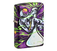 Zippo Encendedor a Prueba de Viento - Modelo Space out - Multicolor con Impresión a 540 Color - Recargable - Reutilizable - Diseño a Prueba de Viento - Caja de Regalo Hecho en EEUU