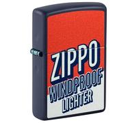 Zippo Encendedor a Prueba de Viento - Zippo Design White Matte - Recargable - Estuche de Regalo - Metal - Hecho en EEUU