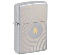 Zippo Encendedor a Prueba de Viento - Zippo Lighter Crowd Design - Recargable - Estuche de Regalo - Metal - Hecho en EEUU