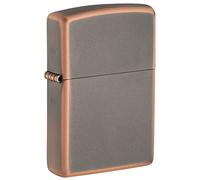 Zippo, Encendedor de Bronce rústico, diseño Atemporal y Elegante, Compacto y liviano, Encendedor Verdadero a Prueba de Viento, Ideal para Velas y fogatas, Color: Bronce Rústico