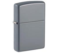 Zippo, Encendedor Encendedor de Metal auténtico Resistente al Viento, diseño Atemporal y Elegante, Recargable, Duradero y ecológico, Ideal para Todas Las Ocasiones, Gris Plano