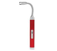 Zippo Encendedor - Encendedor de Velas Recargable con Cuello Flexible - Llama de Arco Eléctrico - Rojo Manzana de Caramelo - con Cable de Carga