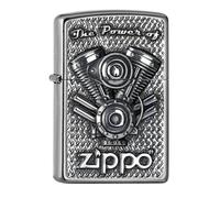 Encendedor Zippo V-Motor Plata Encendedor De Tormenta Gasolina Motorsport