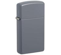 ZIPPO - Flat Grey, Slim - Windproof Lighter, refillable, in Gift Box
