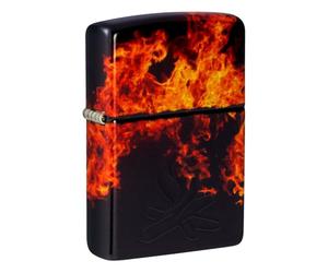 Zippo Fusion Inferno Design 540 Tumbled Brass Pocket Lighter