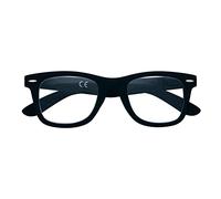 Zippo Gafas de lectura de toque suave, hechos con marco de líneas suaves, ideal para hombres y mujeres, diopter +2.50, color negro