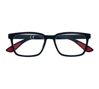 Zippo Gafas de lectura de toque suave, hechos con un marco de líneas suaves, ideal para hombres y mujeres, diopter +2.50, color negro, subasta roja interna